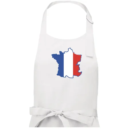 Francúzska vlajka mapa obrys