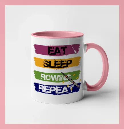 Eat sleep rowing repeat farebné