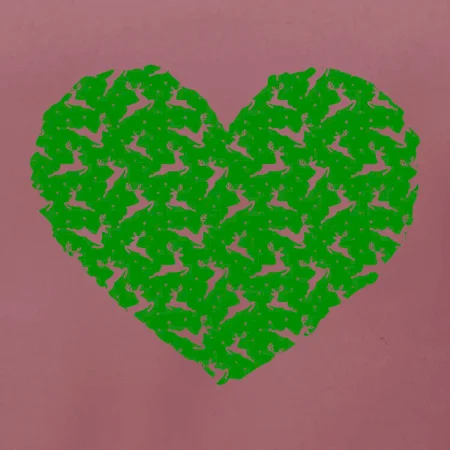 Vianočné jelene v srdci