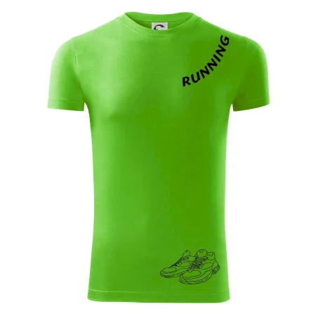Running nápis šikmo