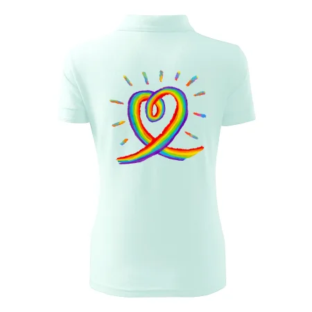 Srdce pride dúha kreslená