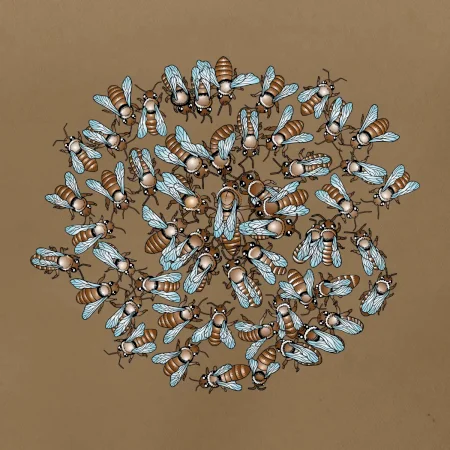 Včelia rodinka kruh (Pecka Design)