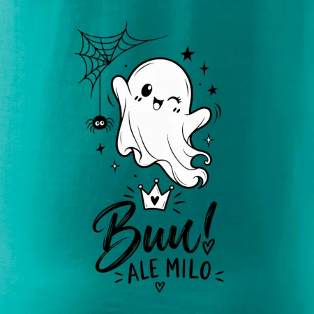 Buu ale milo - roztomilý duch čiernobiely