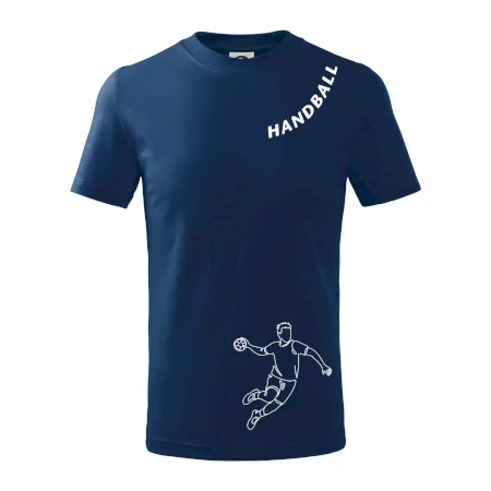 Handball nápis šikmo