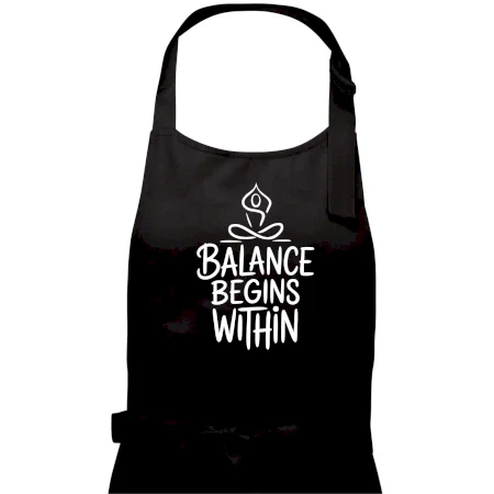 Balance begins within nápis