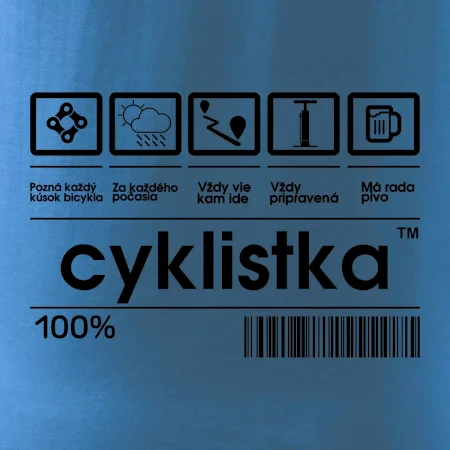 Čiarový kód - cyklista / cyklistka