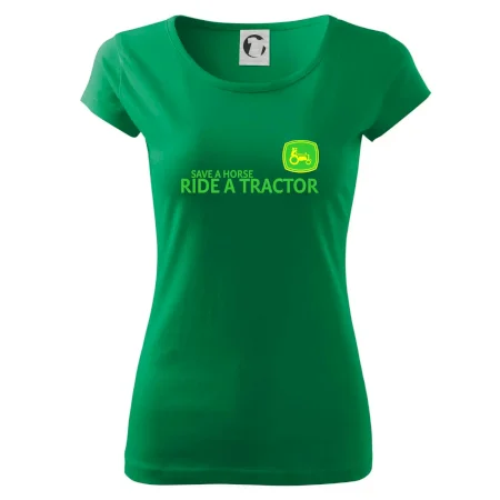 Save horse, ride tractor