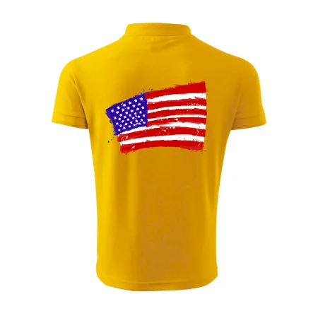 Americká vlajka ohnutá