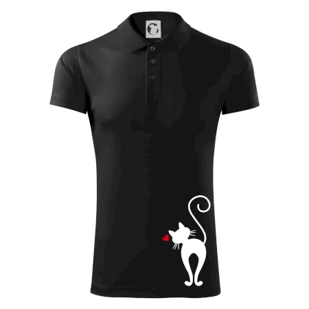 Zamilovaná mačka zozadu