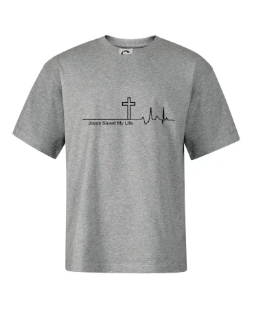 Jesus Saved My Life kríž ekg