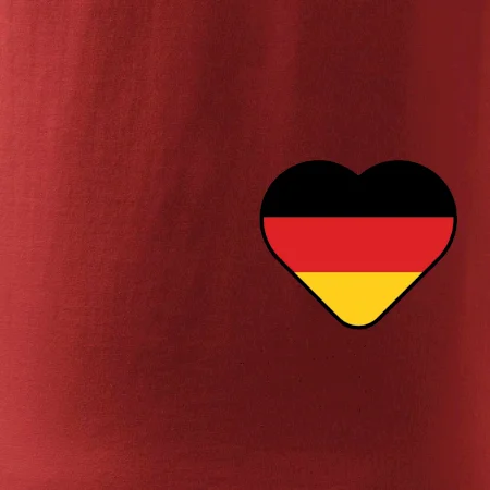 Germany love prso - Nemecká vlajka