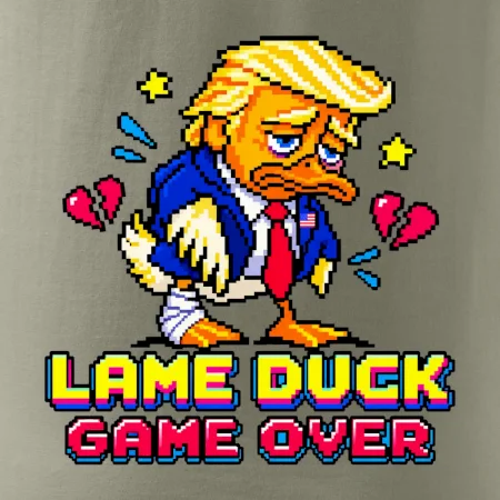 Trump lame duck pixel art game over