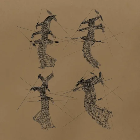 Skrútený stožiar vysokého vedenia