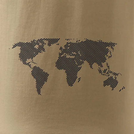 Mapa sveta odtlačok
