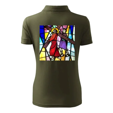 Vitráž - Ježiš a kríž