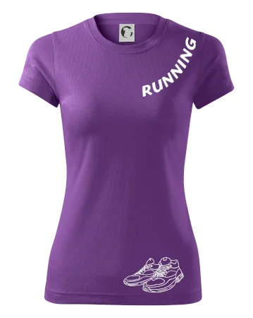 Running nápis šikmo