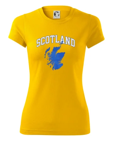 Scotland nápis s mapou