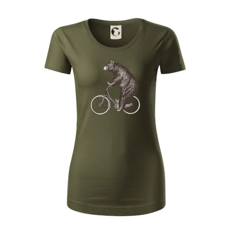 Medveď na bicykli