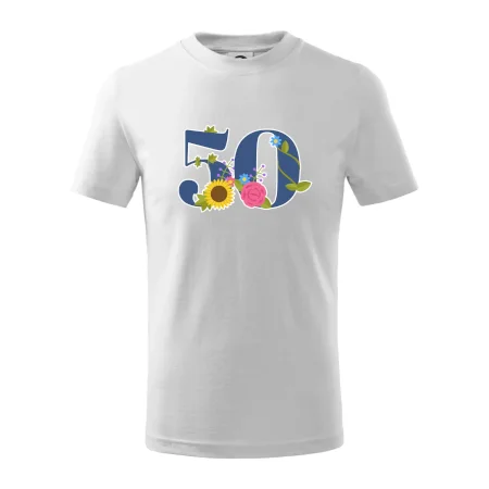 Kvetinové číslo kreslené - 50