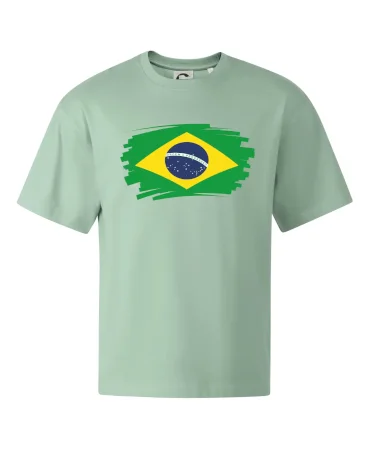 Brazília vlajka štetkou
