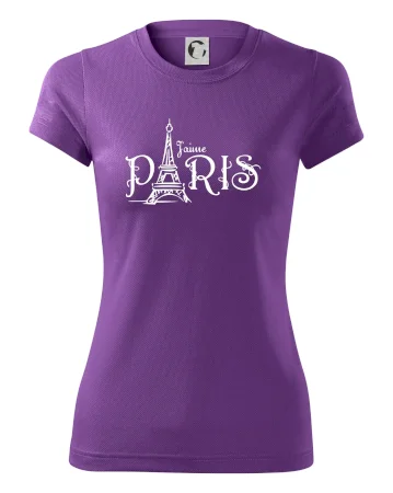 Paris nápis Eiffelovka rovný