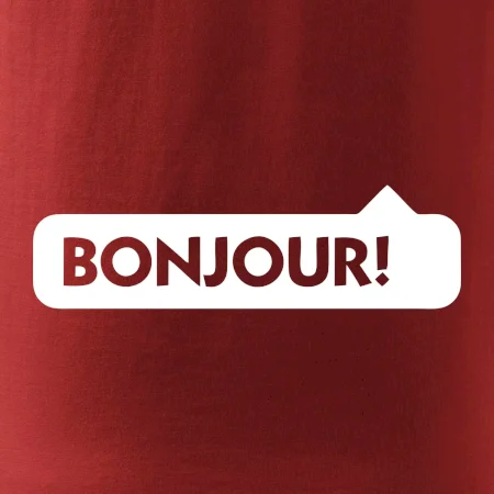 Nápis Bonjour