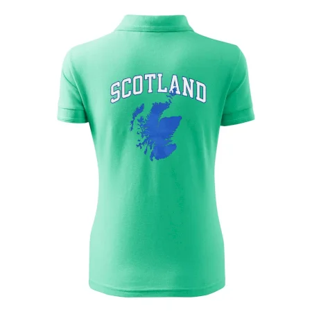 Scotland nápis s mapou