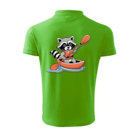 Mýval v kajaku kreslený