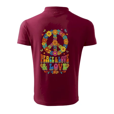 Peace and love - na výšku s květy