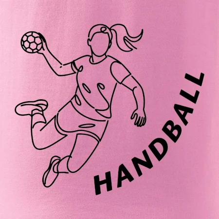 Handball nápis šikmo