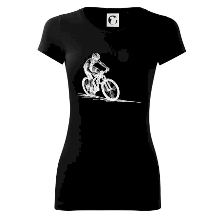 MTB kreslený cyklista