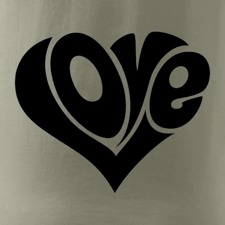 Love nápis jednoduchý