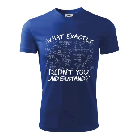 What exactly didn't you understand - physics