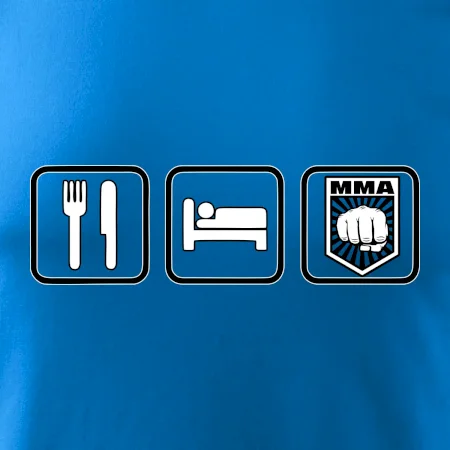 Eat sleep MMA v řádku