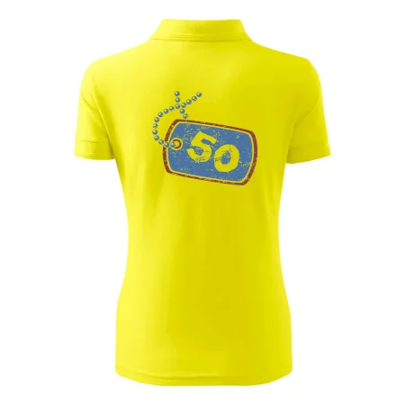 50 na krku štítok