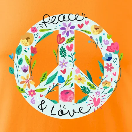 Peace and love symbol