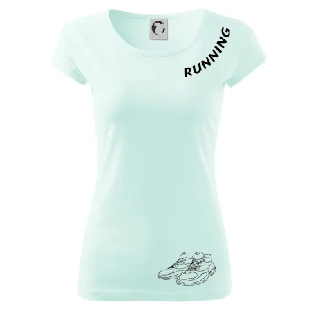 Running nápis šikmo