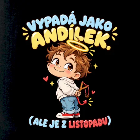 Vyzerá ako anjelik, ale je z novembra s prakom
