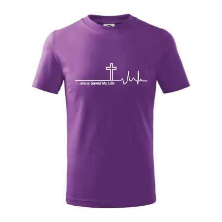 Jesus Saved My Life kríž ekg