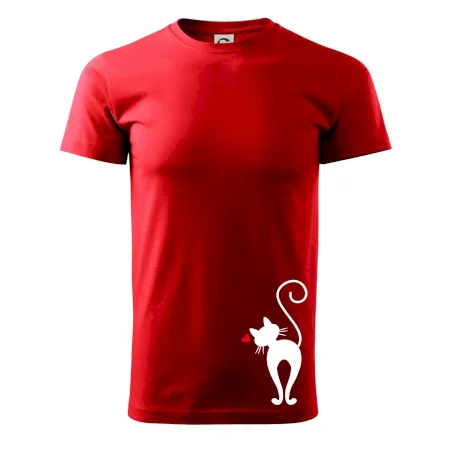 Zamilovaná mačka zozadu