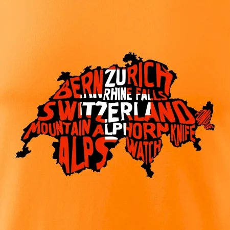 Mapy - názvy miest - Švajčiarsko