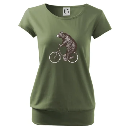 Medveď na bicykli
