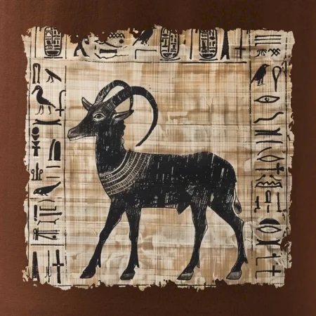 Egyptské hieroglyfy koza