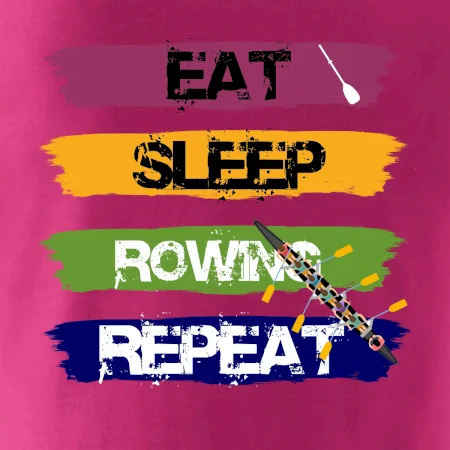 Eat sleep rowing repeat farebné