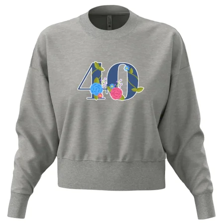 Kvetinové číslo kreslené - 40