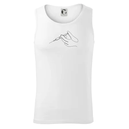 Ruka a injekcia jedným ťahom