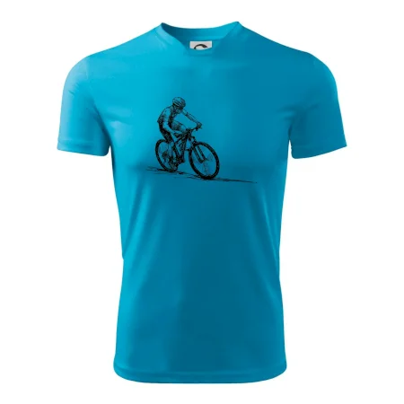 MTB kreslený cyklista