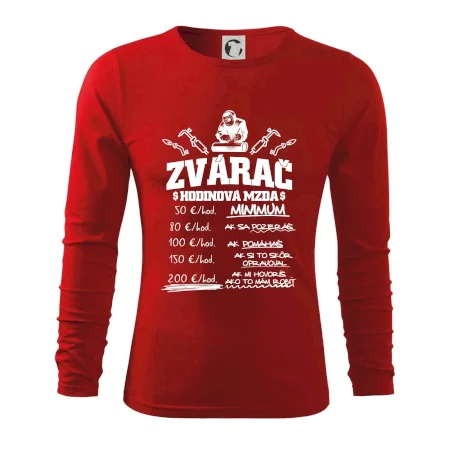 Hodinová mzda zvárač