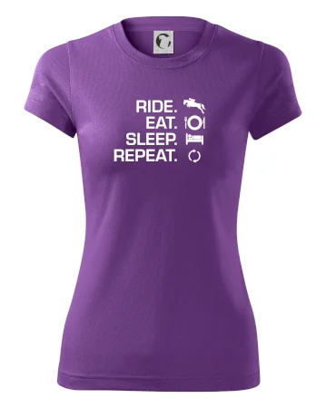 Ride Eat Sleep Repeat Kôň