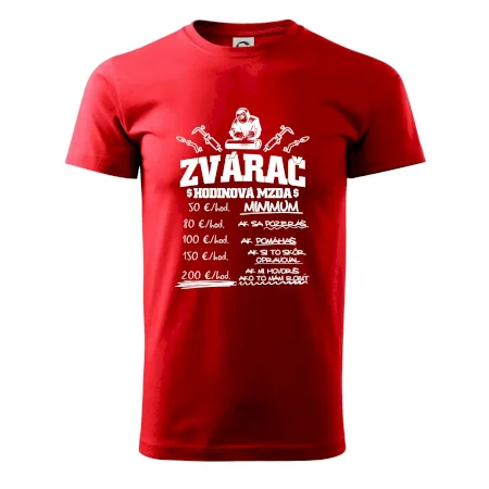 Hodinová mzda zvárač